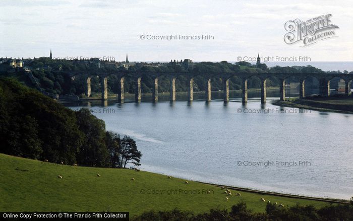 Photo Of Berwick Upon Tweed Royal Border Bridge Over The Tweed C 1980