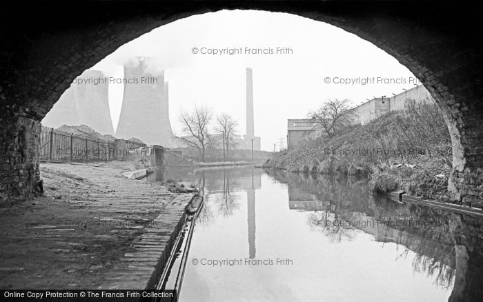 Photo of Birmingham, Canal Junction And Nechells Power Station, From Lichfield Road Bridge 1964