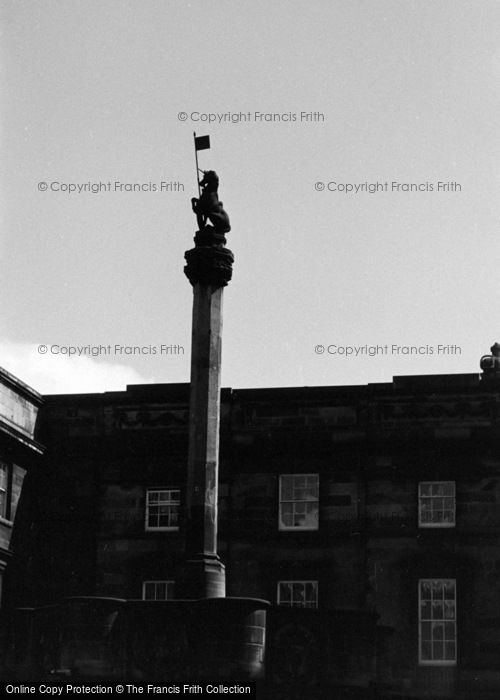 Photo of Edinburgh, Royal Unicorn Statue On Mercat Cross c.1960
