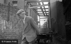 Man Towing Market Stall 1965, Hoxton