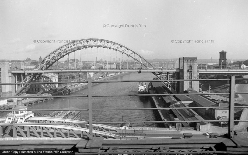 Newcastle upon Tyne, from the Railway Bridge 1966