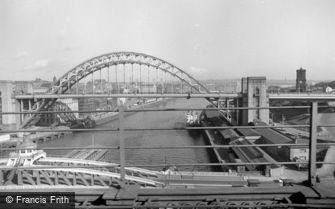 Newcastle upon Tyne, from the Railway Bridge 1966