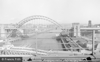 Newcastle upon Tyne, from the Railway Bridge 1966