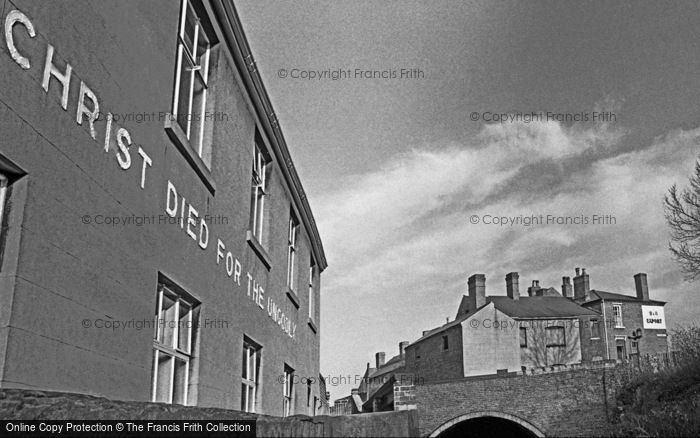Photo of Oldbury, Gospel Hall And West Bromwich Street Canal Bridge 1964