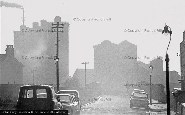 Photo of Oldbury, Misty Street Scene 1964
