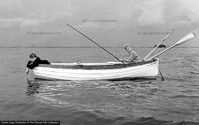Seaview, Boys Fishing in the Solent 1958