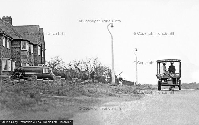 Photo of Streetly, Horse Drawn Milk Float, Doe Bank Lane 1964