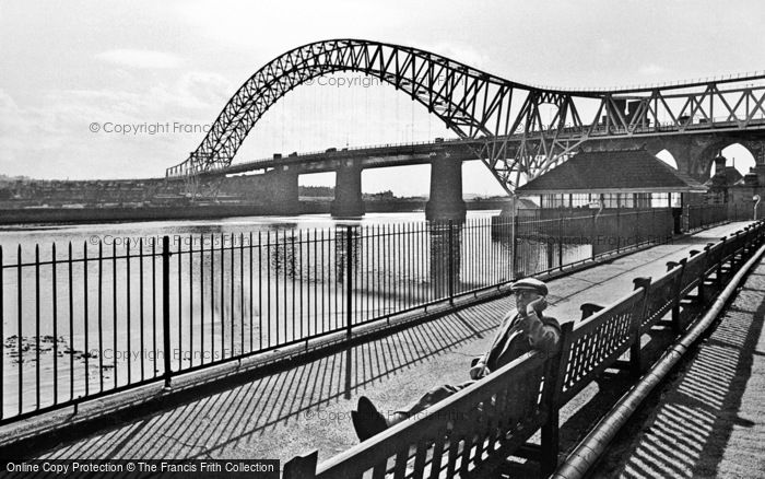 Photo of Widnes, The New Widnes Runcorn Bridge 1964