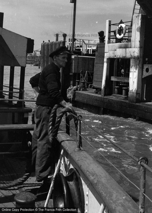 Photo of Woolwich, The Ferry Coming Into The Quay 1961