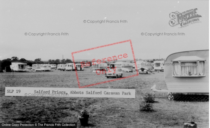 Photo of Abbot's Salford, Abbots Salford Caravan Park c.1960