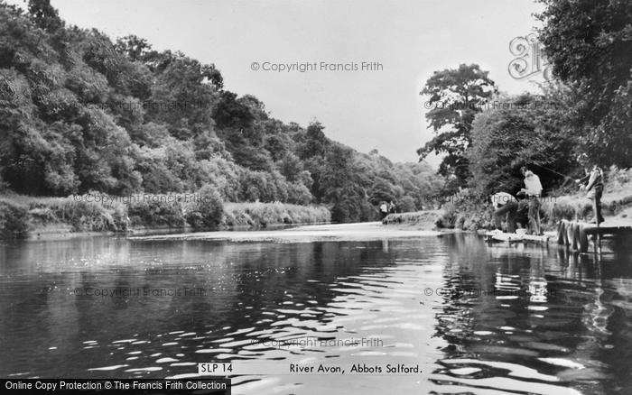 Photo of Abbot's Salford, River Avon c.1960