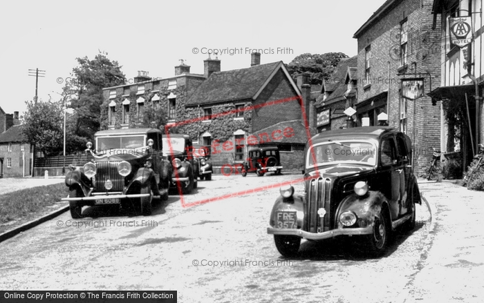 Photo of Abbots Bromley, Cars In The Market Place c.1955