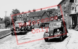 Cars In The Market Place c.1955, Abbots Bromley
