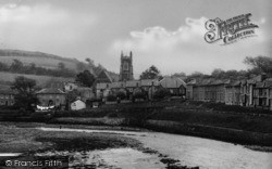 The Church From The Harbour c.1955, Aberaeron