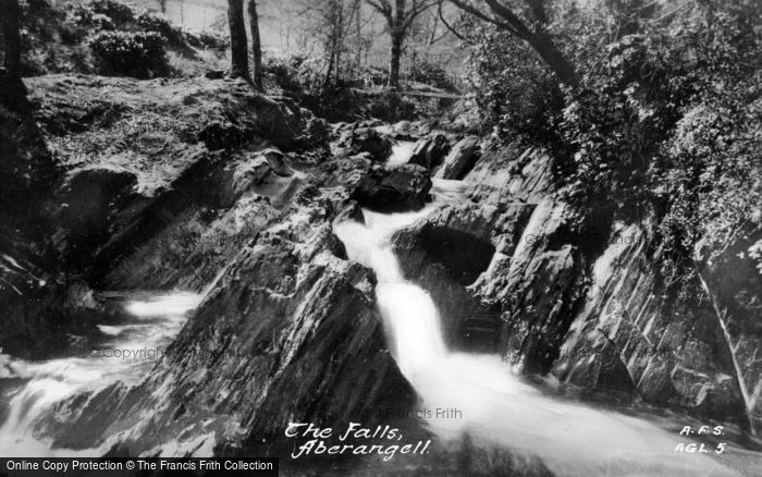 Photo of Aberangell, The Falls c.1955
