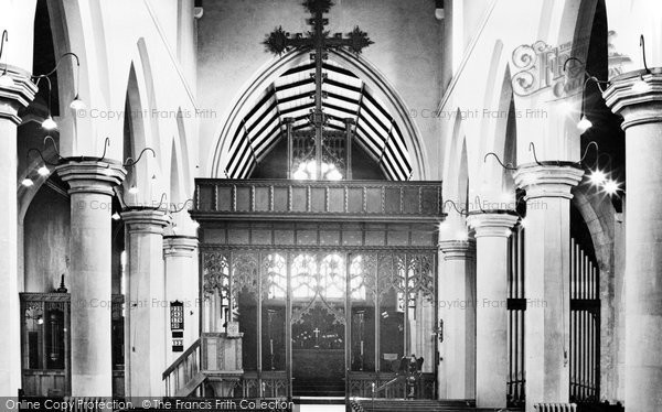 Photo of Aberdare, St Elvan's Church Interior c.1955
