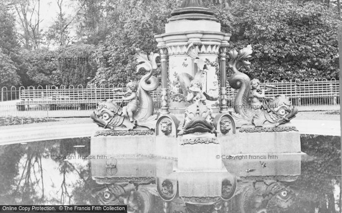Photo of Aberdare, The Fountain, Dolphins And Cupids c.1955