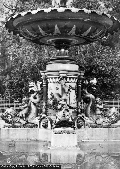 Photo of Aberdare, The Fountain, Dolphins And Cupids c.1955