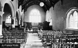 St Hywyn's Church, Interior c.1960, Aberdaron