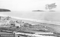 The Beach And Gull Islands c.1955, Aberdaron