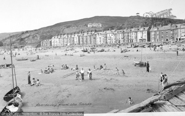 Photo of Aberdovey, From The Sands c.1955