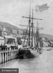 Aberdovey, Ships At The Quay 1901, Aberdyfi