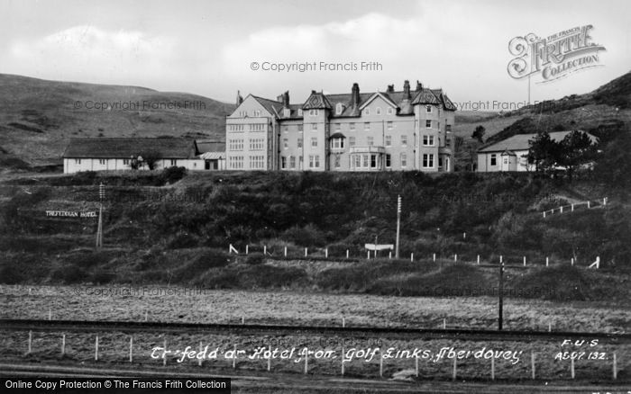 Photo of Aberdovey, Trefeddian Hotel From Golf Links c.1955