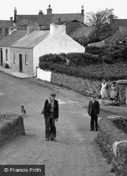 Villagers On Bridge Street c.1939, Aberffraw