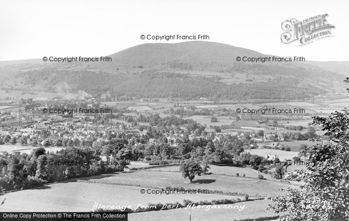 Photo of Abergavenny, Blorenge From Deri c.1950