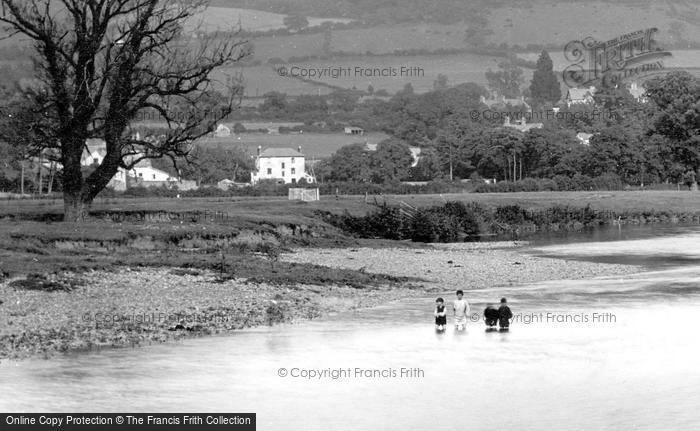 Photo of Abergavenny, Boys In The River Usk 1893
