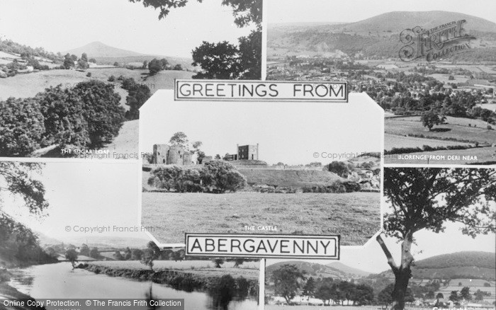 Photo of Abergavenny, Composite c.1960