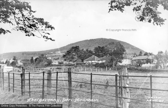 Photo of Abergavenny, Deri Mountain c.1955