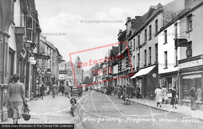 Photo of Abergavenny, Frogmore Street c.1955