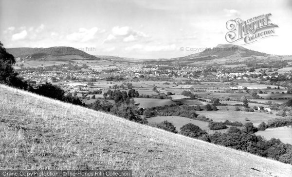 Photo of Abergavenny, from the Blorenge c1960