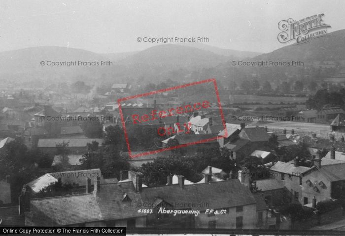Photo of Abergavenny, From The Church 1898