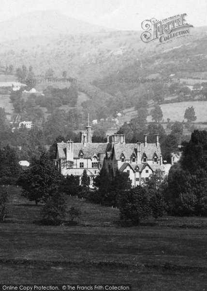 Photo of Abergavenny, Nevill Hall From The River Usk 1898