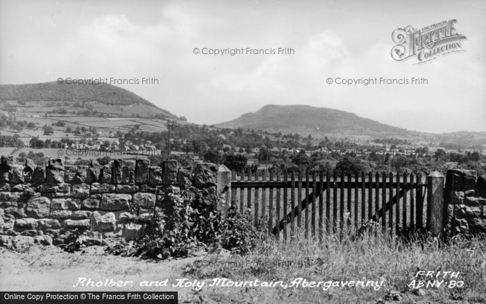 Photo of Abergavenny, Rholben And Holy Mountain c.1955