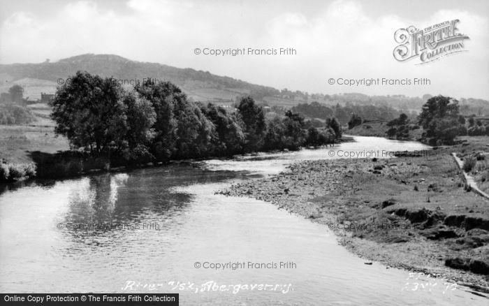Photo of Abergavenny, River Usk c.1950
