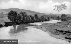 River Usk c.1950, Abergavenny