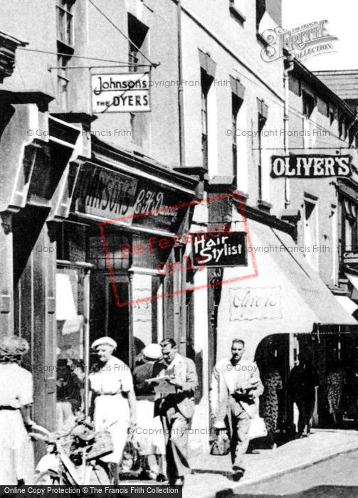 Photo of Abergavenny, Shopping On Frogmore Street c.1955