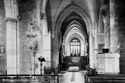 St Mary's Church Interior 1898, Abergavenny