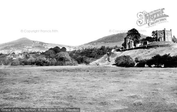 Photo of Abergavenny, Sugar Loaf And Rholben From The River Usk c.1960