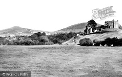 Sugar Loaf And Rholben From The River Usk c.1960, Abergavenny