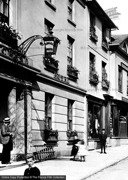 Photo of Abergavenny, The Angel Hotel, Cross Street 1893