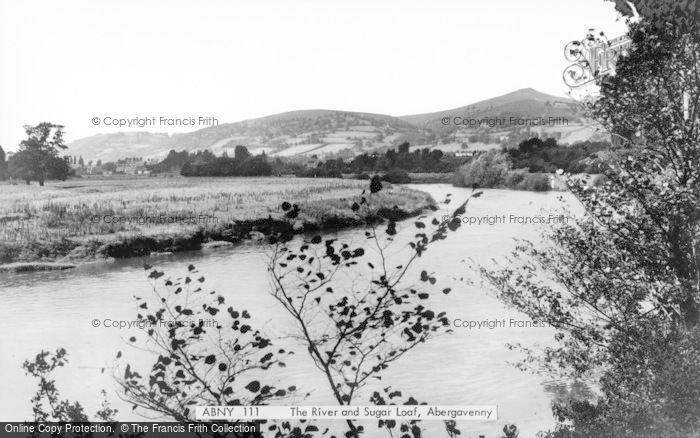 Photo of Abergavenny, The River And Sugar Loaf c.1960