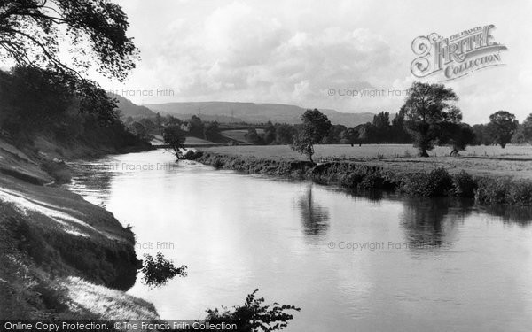 Photo of Abergavenny, the River Usk c1955