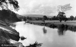 Abergavenny, the River Usk c1955
