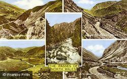 Aberglaslyn Pass, Passes Of North Wales Composite c.1960, Pass Of Aberglaslyn