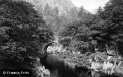 Aberglaslyn Pass, Pont Aberglaslyn c.1875, Pass Of Aberglaslyn