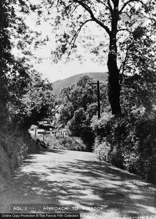 Photo of Abergorlech, Approach To Village 1950